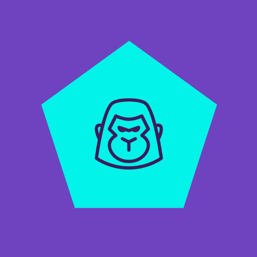 Kongware - Gorila mascote representando forca e inovacao